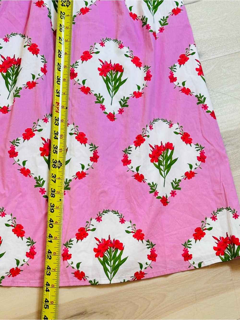 SugarLips Maia Floral Strapless Ruffle Midi Dress Sz XL Square neck Ruffles - Picture 8 of 15